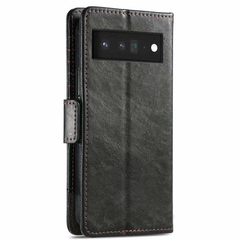 Capa Flip Para Google Pixel 6 Pro Casene De Fecho Duplo Bicolor