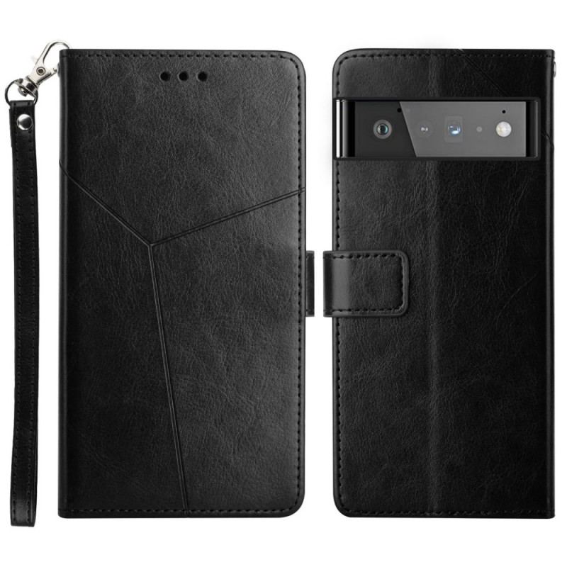 Capa Flip Para Google Pixel 6 Pro Estilo Couro Geo Y Design