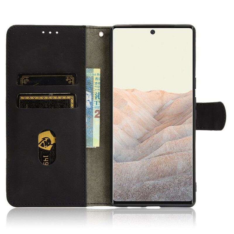 Capa Flip Para Google Pixel 6 Pro Sensação De Pele