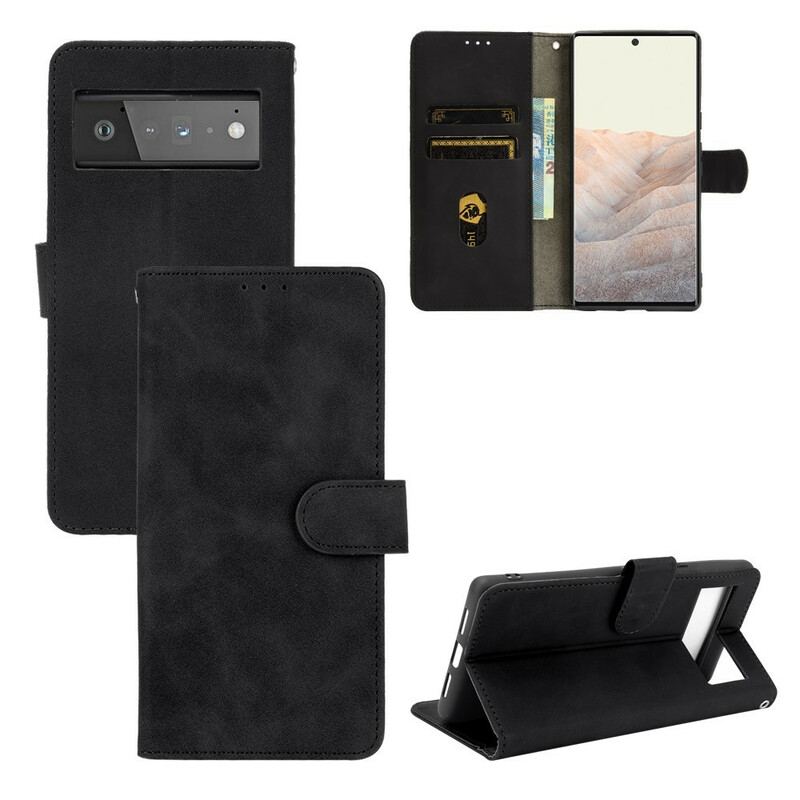 Capa Flip Para Google Pixel 6 Pro Sensação De Pele