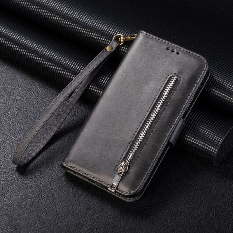 Capa Folio Para Google Pixel 6 Pro Bolsa Com Cordão