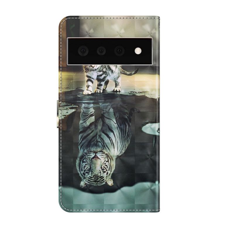 Capa Folio Para Google Pixel 6 Pro Ernesto E A Reflexão