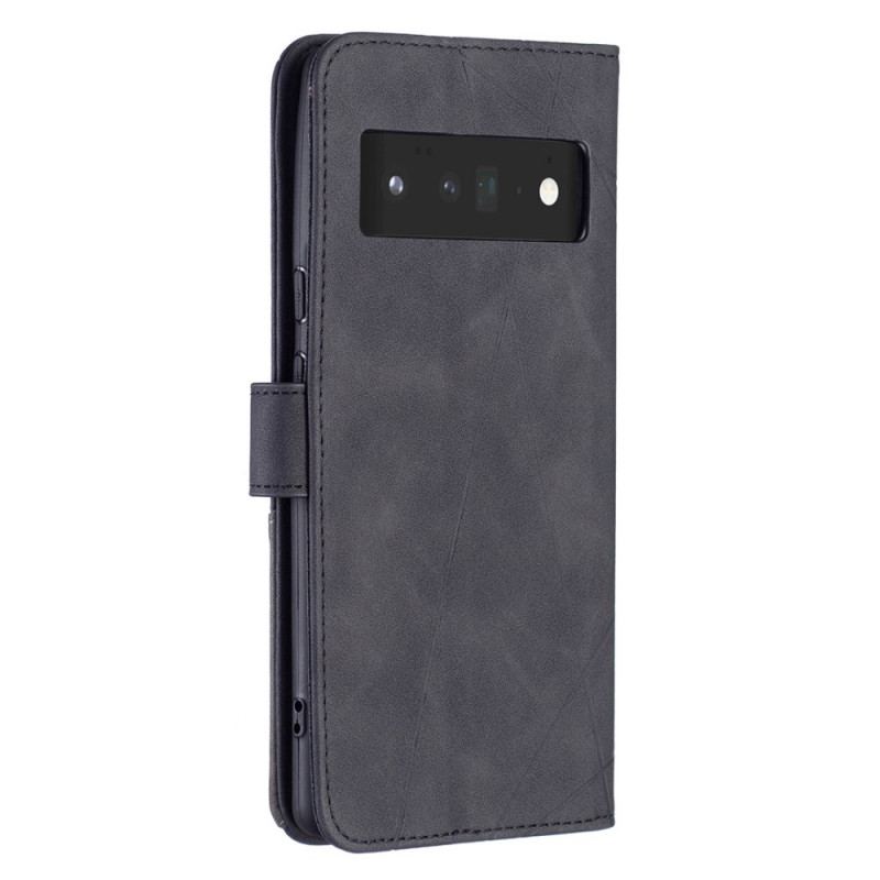 Capa Folio Para Google Pixel 6 Pro Triângulos De Cores Binfen