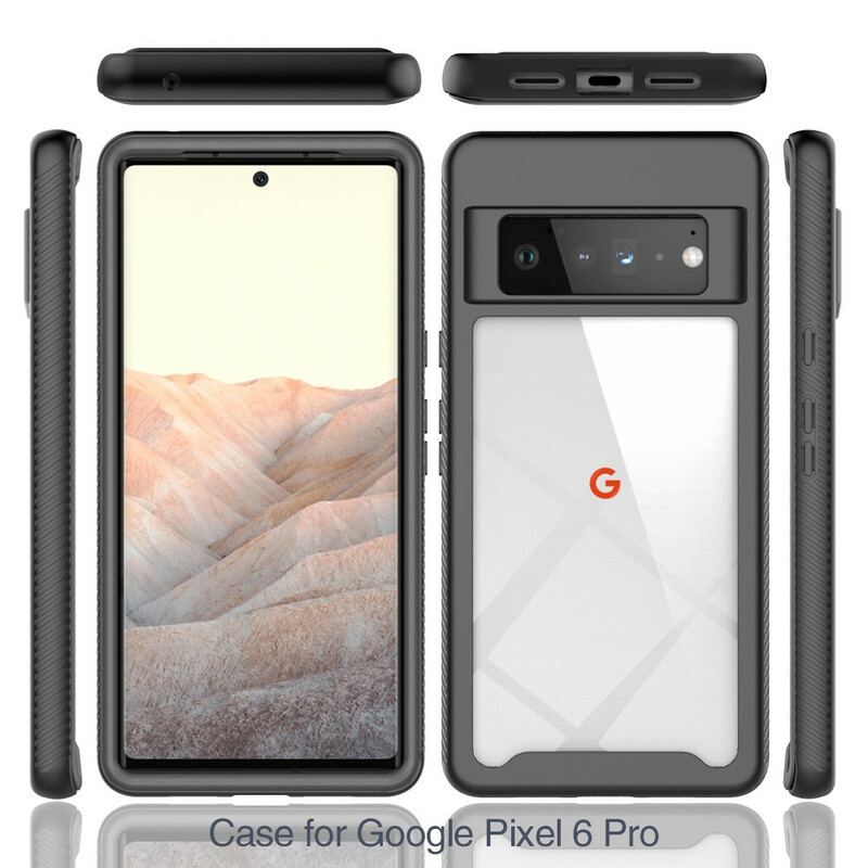 Capa Para Google Pixel 6 Pro Bordas Chanfradas Híbridas