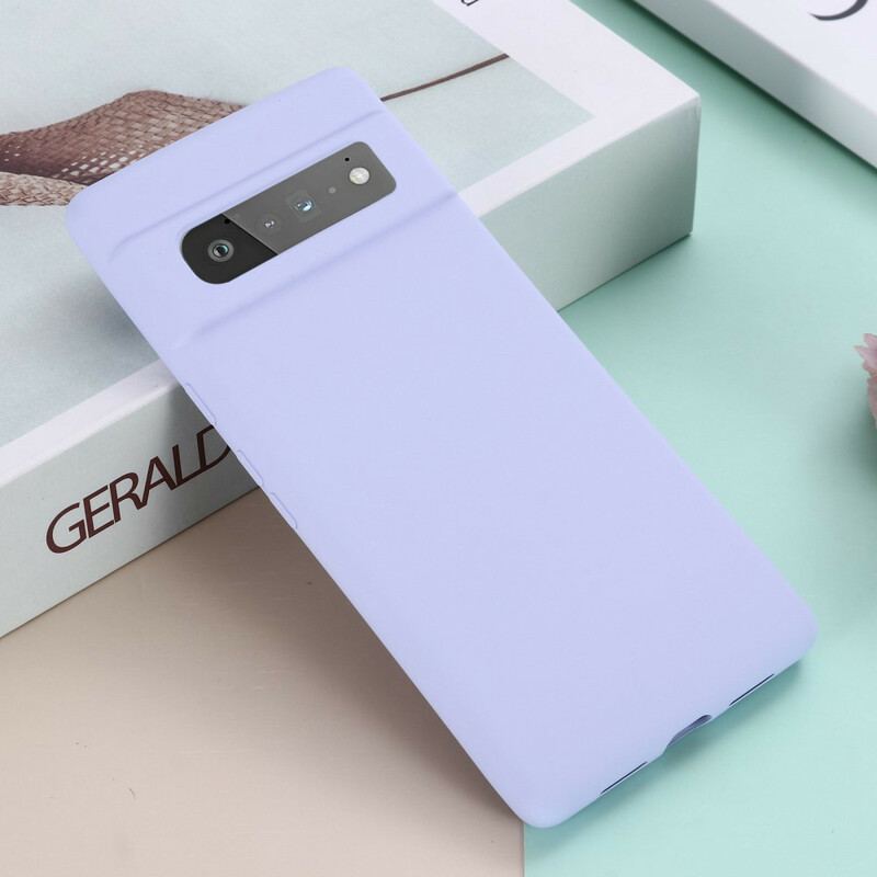 Capa Para Google Pixel 6 Pro Silicone Líquido Com Cordão