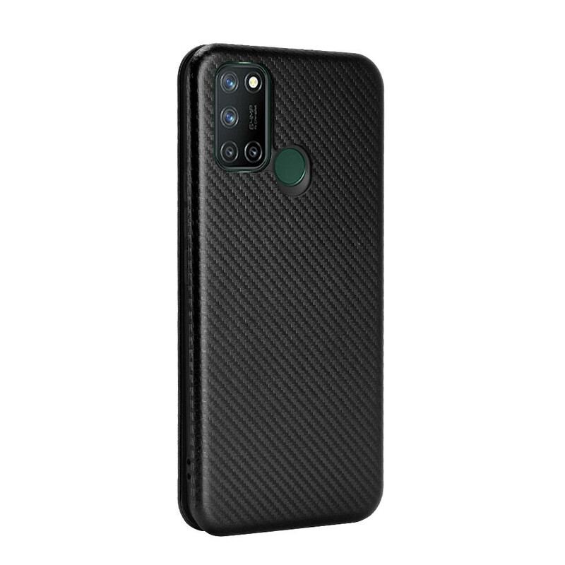 Capa De Celular Para Realme 7i Flip Silicone Carbono