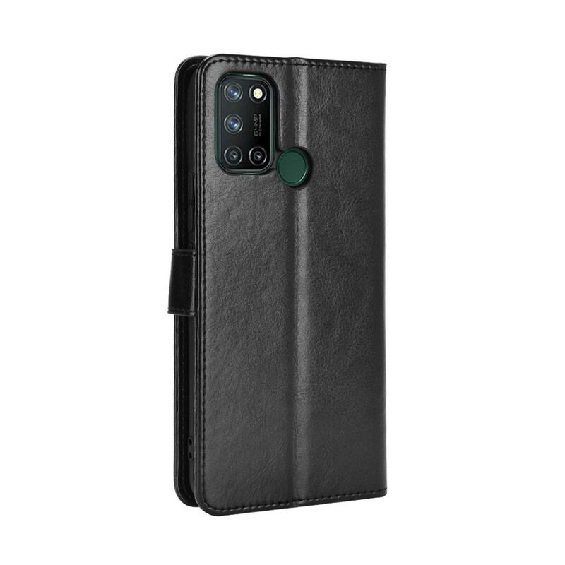 Capa De Couro Para Realme 7i Couro Falso Chamativo