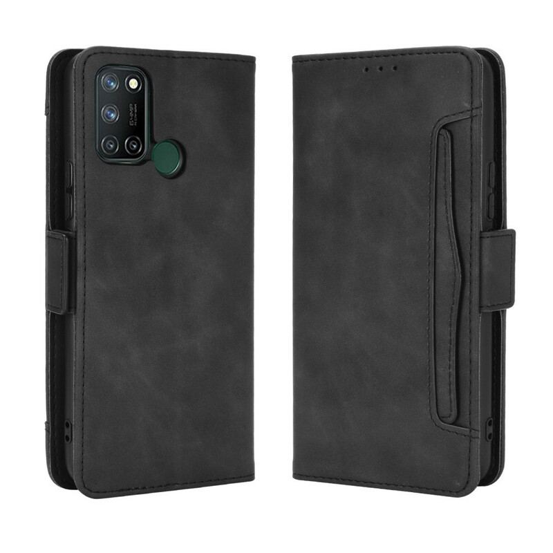 Capa De Couro Para Realme 7i Multi-card Premier Class