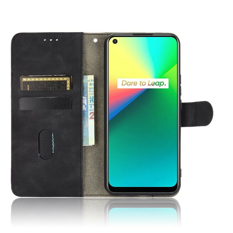 Capa Folio Para Realme 7i Toque De Pele