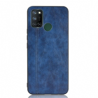 Capa Para Realme 7i Costura De Couro Estilo