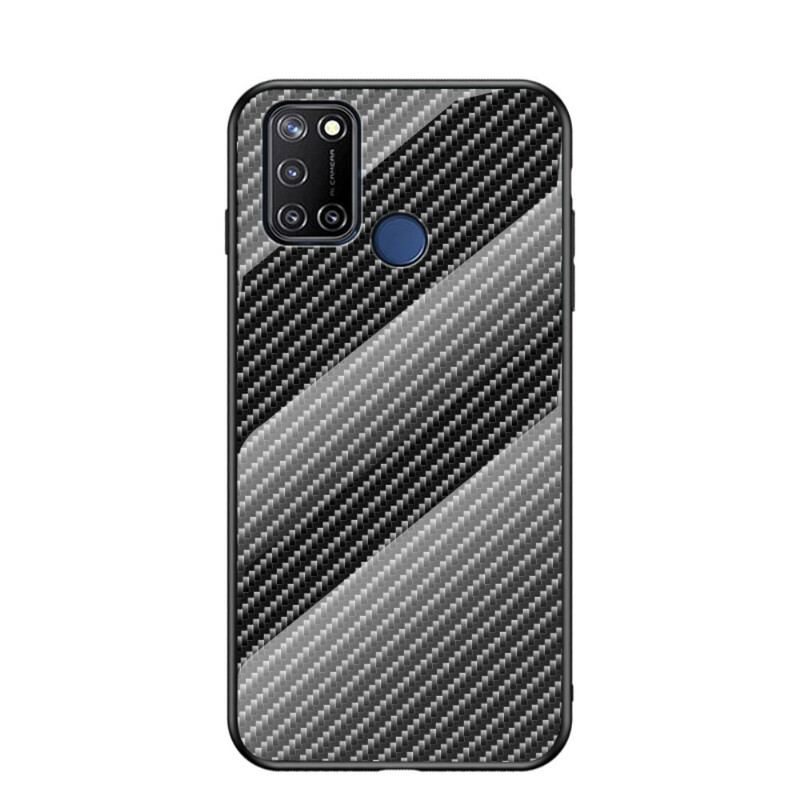 Capa Para Realme 7i Vidro Temperado De Fibra De Carbono