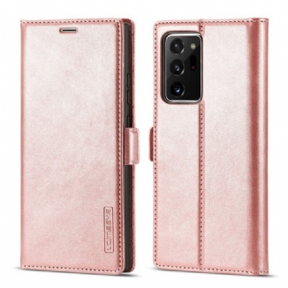 Capa De Celular Para Samsung Galaxy Note 20 Ultra Flip Lc.imeeke Efeito Couro