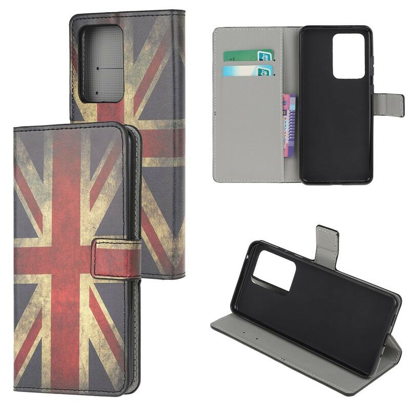 Capa Flip Para Samsung Galaxy Note 20 Ultra Bandeira Da Inglaterra