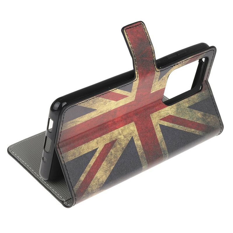 Capa Flip Para Samsung Galaxy Note 20 Ultra Bandeira Da Inglaterra