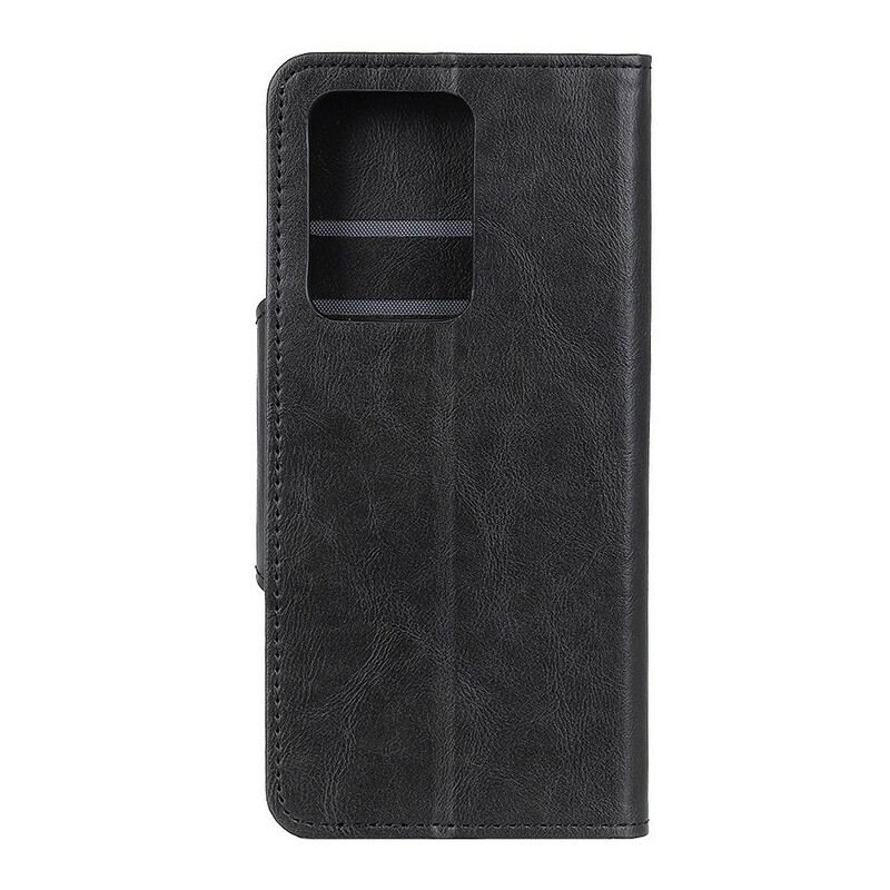 Capa Flip Para Samsung Galaxy Note 20 Ultra Botão De Couro Falso