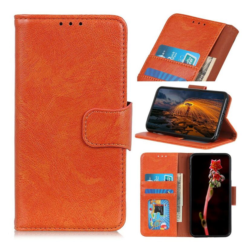 Capa Flip Para Samsung Galaxy Note 20 Ultra Couro Napa Rachado