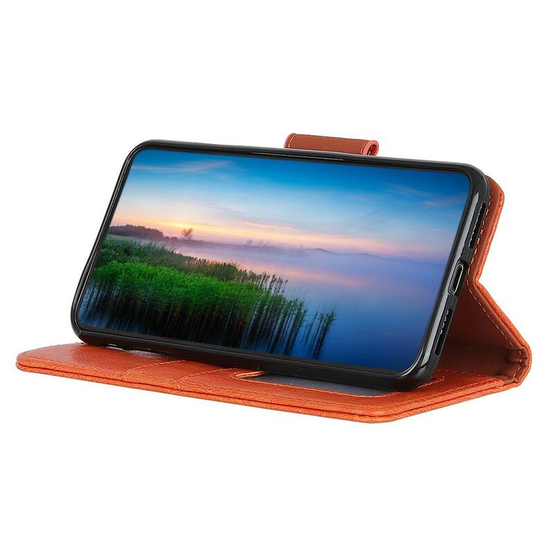 Capa Flip Para Samsung Galaxy Note 20 Ultra Couro Napa Rachado