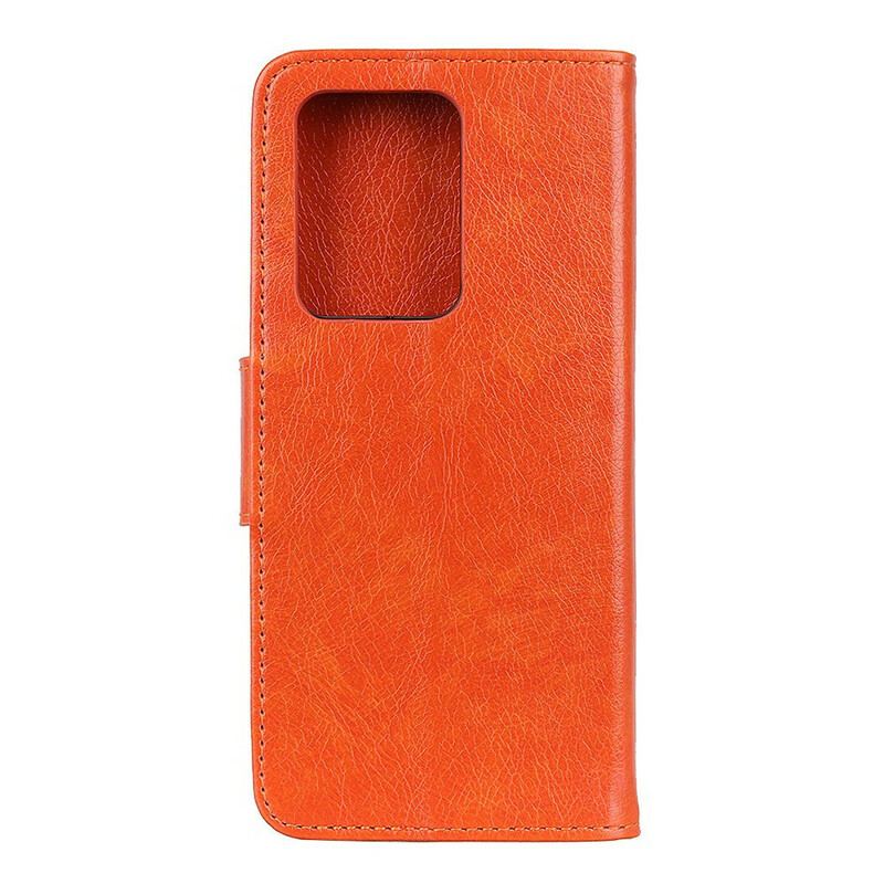 Capa Flip Para Samsung Galaxy Note 20 Ultra Couro Napa Rachado