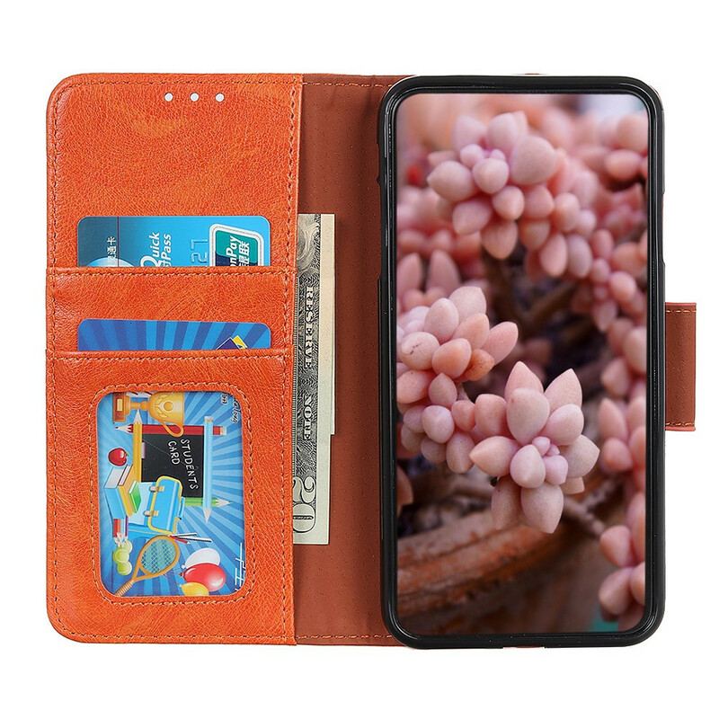 Capa Flip Para Samsung Galaxy Note 20 Ultra Couro Napa Rachado