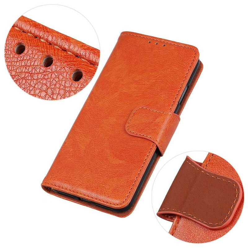 Capa Flip Para Samsung Galaxy Note 20 Ultra Couro Napa Rachado