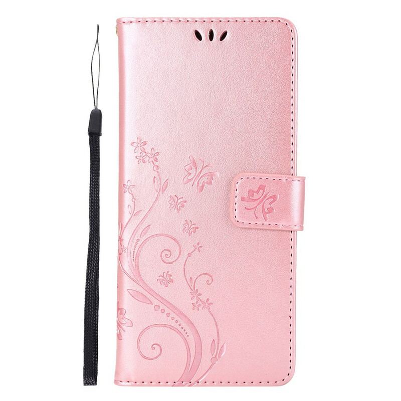 Capa Folio Para Samsung Galaxy Note 20 Ultra Borboletas Ao Vento