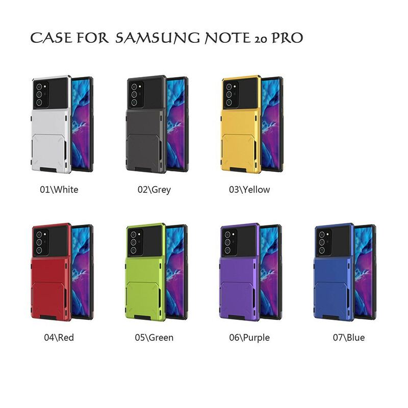 Capa Para Samsung Galaxy Note 20 Ultra Porta-cartão E Suporte