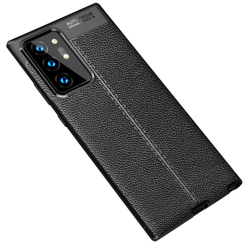 Capa Para Samsung Galaxy Note 20 Ultra Textura Flexível De Fibra De Carbono