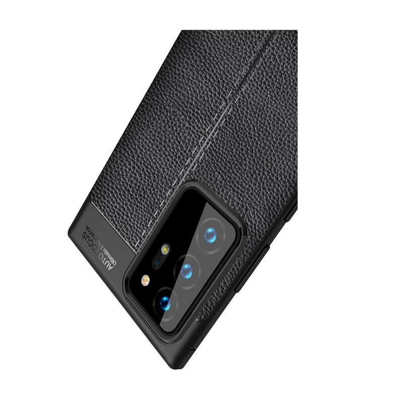 Capa Para Samsung Galaxy Note 20 Ultra Textura Flexível De Fibra De Carbono