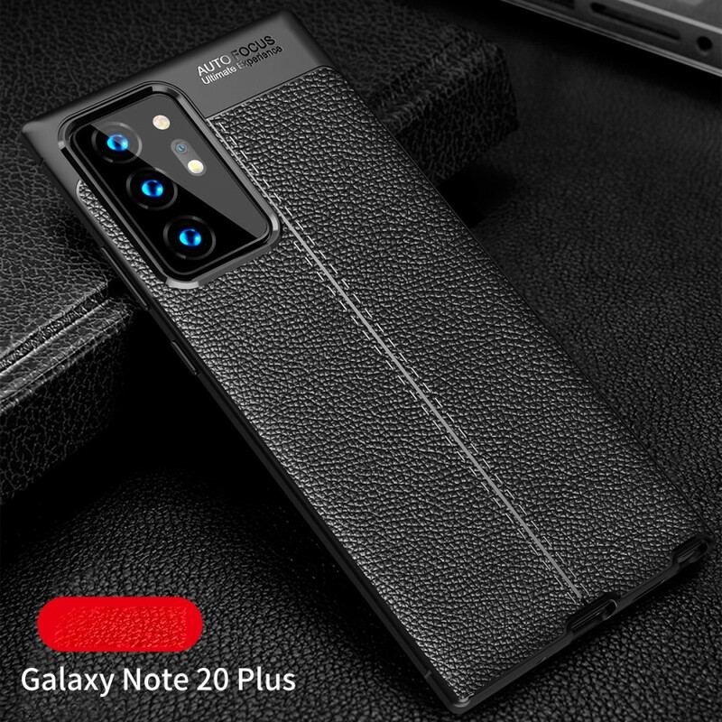 Capa Para Samsung Galaxy Note 20 Ultra Textura Flexível De Fibra De Carbono