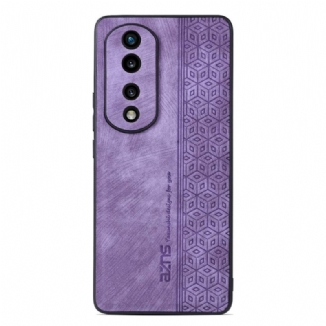 Capa De Celular Para Honor 70 Efeito Couro Azns