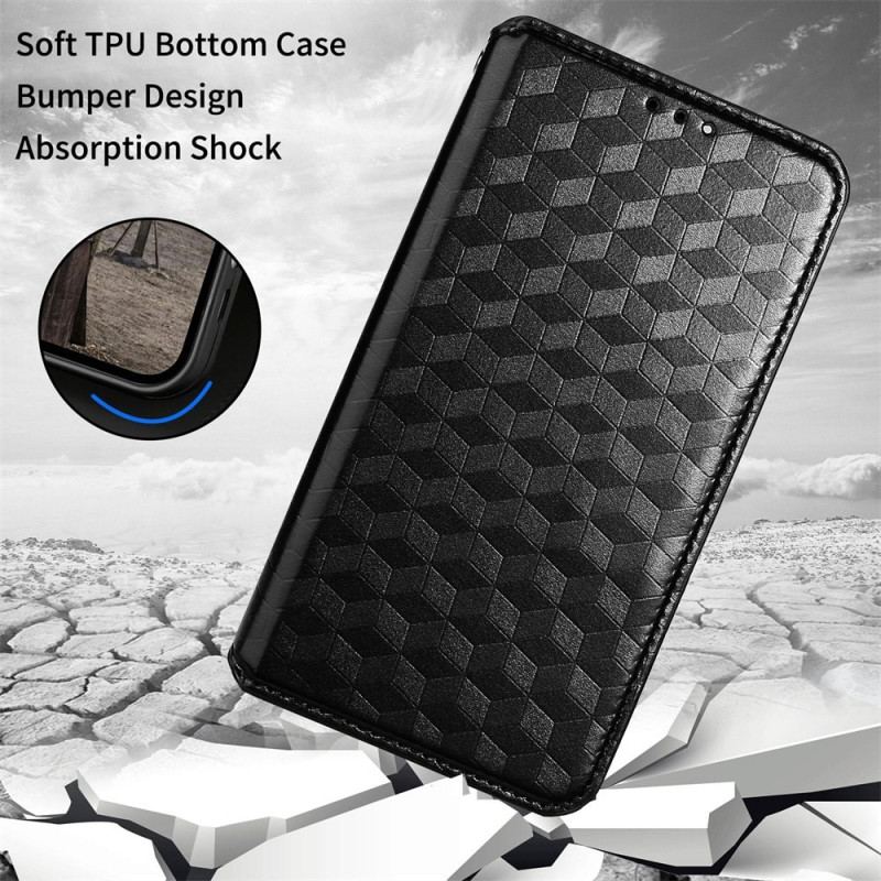 Capa De Celular Para Honor 70 Flip Cubos 3d