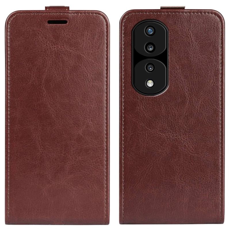 Capa Flip Para Honor 70 De Couro Dobrável