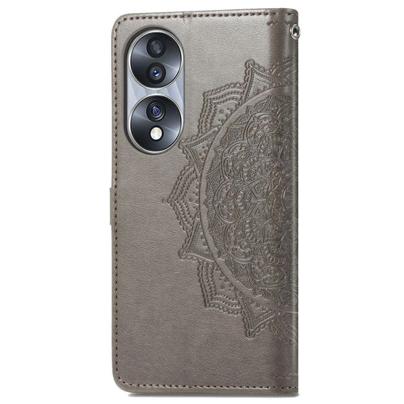 Capa Flip Para Honor 70 Mandala Idade Média