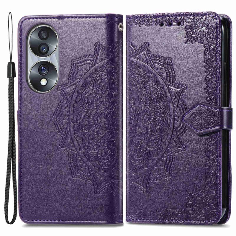 Capa Flip Para Honor 70 Mandala Idade Média