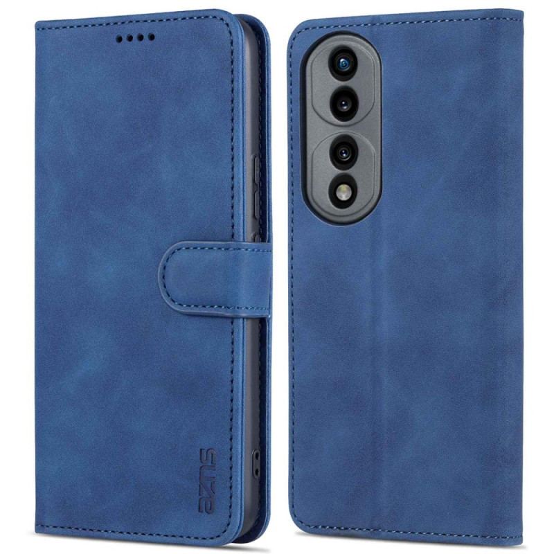 Capa Folio Para Honor 70 Efeito Couro Azns