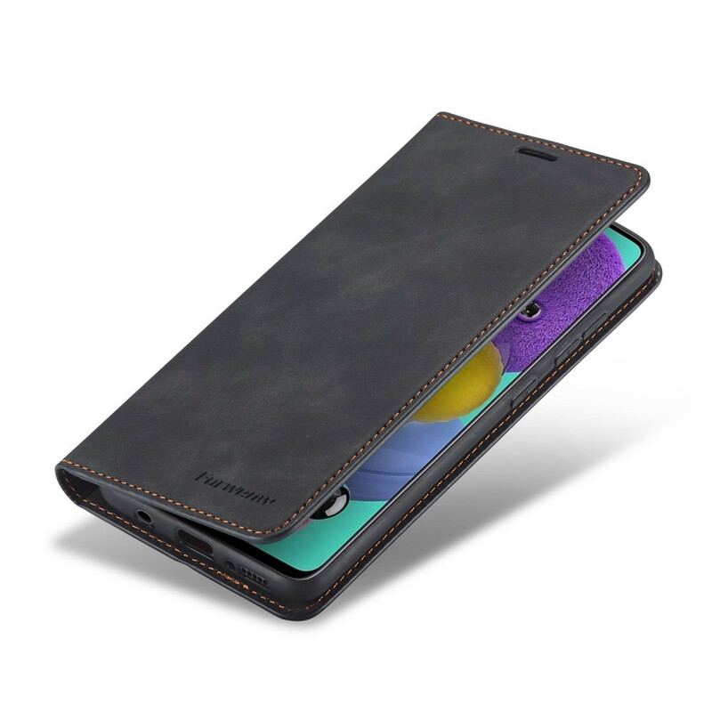 Capa De Celular Para Huawei P40 Flip Forwenw Efeito Couro