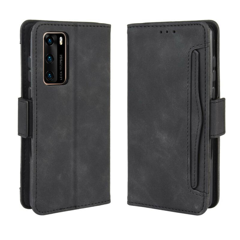 Capa De Couro Para Huawei P40 Multi-card Premier Class