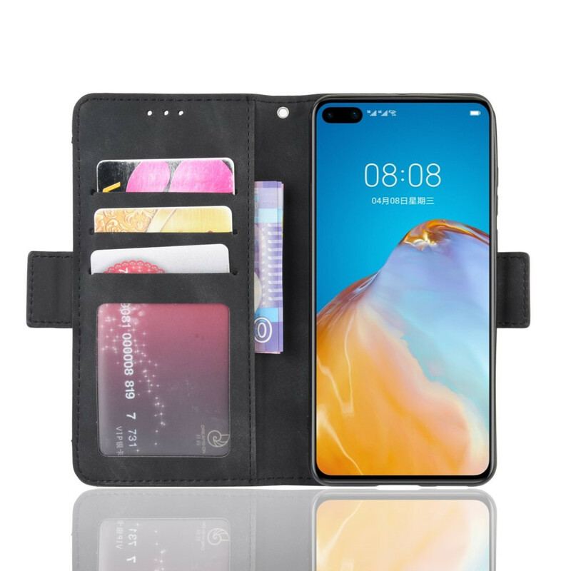 Capa De Couro Para Huawei P40 Multi-card Premier Class