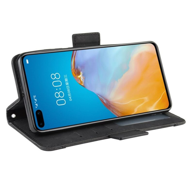 Capa De Couro Para Huawei P40 Multi-card Premier Class