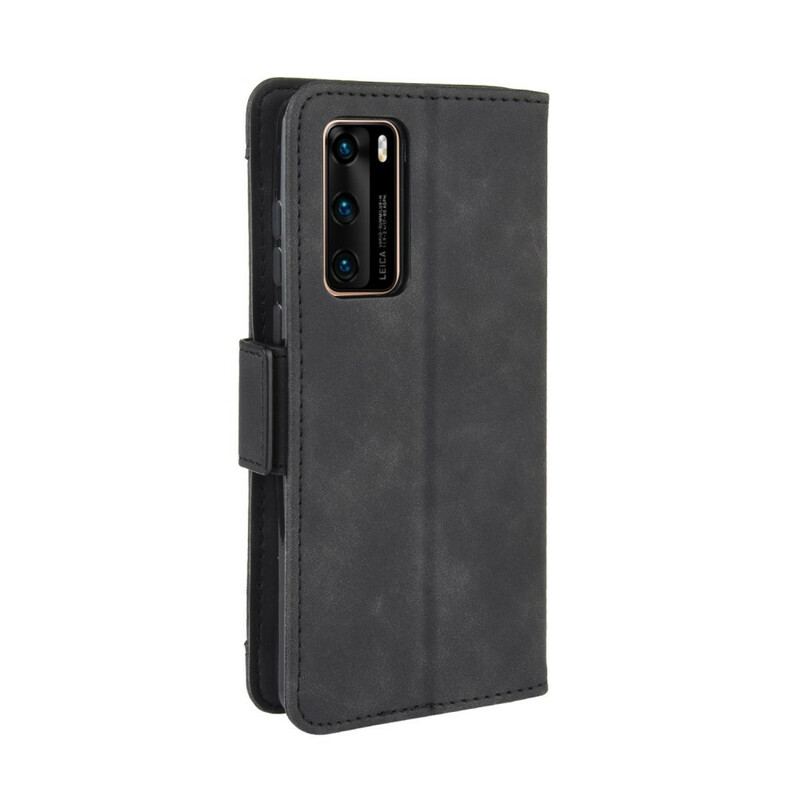 Capa De Couro Para Huawei P40 Multi-card Premier Class