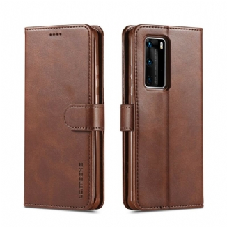 Capa Flip Para Huawei P40 Lc.imeeke Efeito Couro