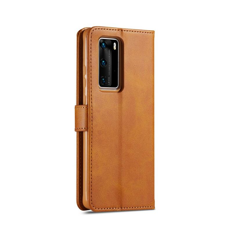 Capa Flip Para Huawei P40 Lc.imeeke Efeito Couro