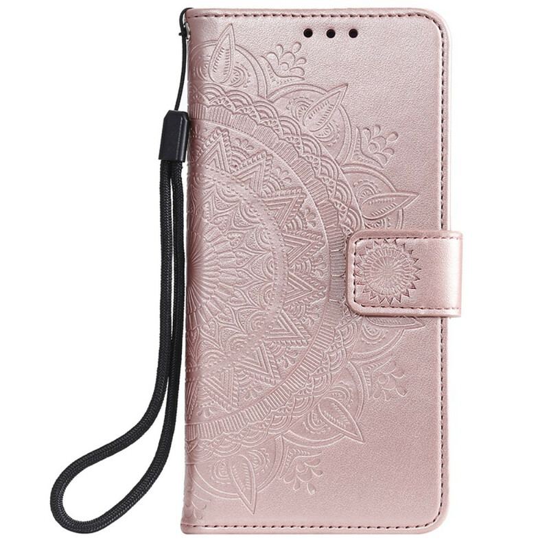 Capa Folio Para Huawei P40 Mandala Do Sol