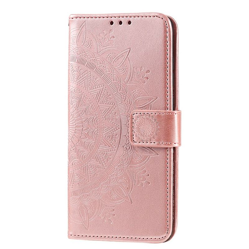 Capa Folio Para Huawei P40 Mandala Do Sol