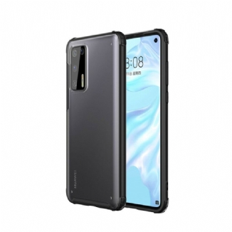 Capa Para Huawei P40 Bordas De Silicone De Design Híbrido