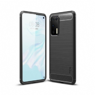 Capa Para Huawei P40 Fibra De Carbono Escovada Mofi