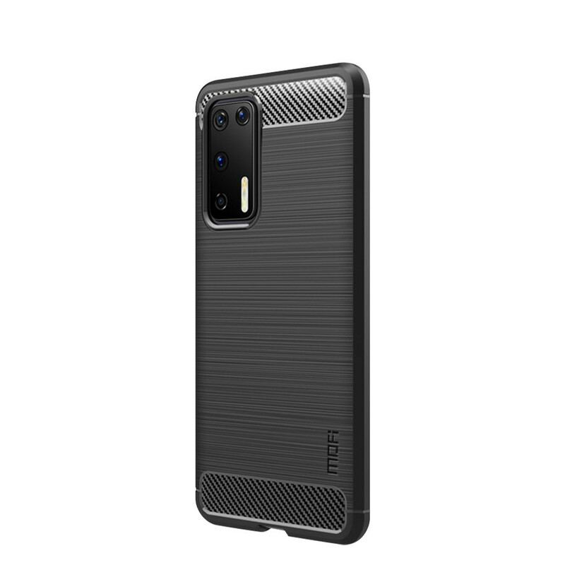 Capa Para Huawei P40 Fibra De Carbono Escovada Mofi