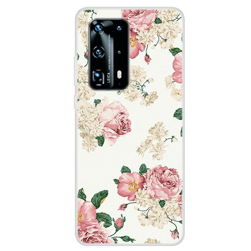 Capa Para Huawei P40 Flores Da Liberdade