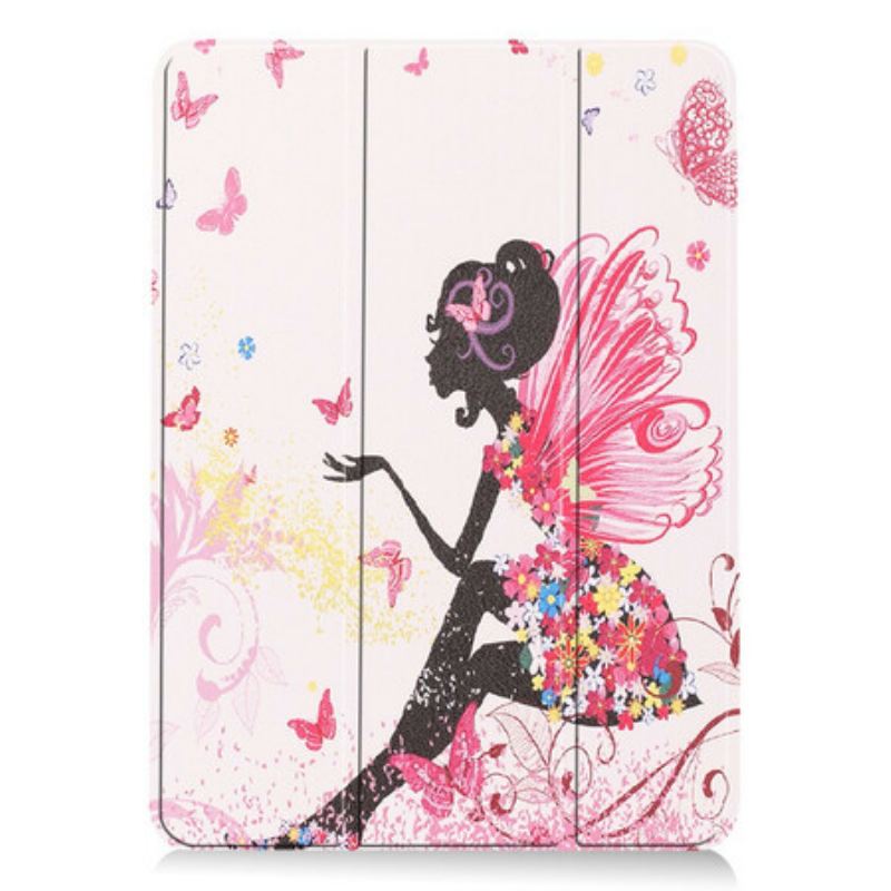 Capa De Celular Para iPad Air (2022) (2020) Couro Sintético De Fada Floral