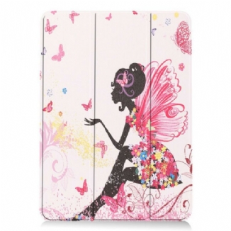 Capa De Celular Para iPad Air (2022) (2020) Couro Sintético De Fada Floral